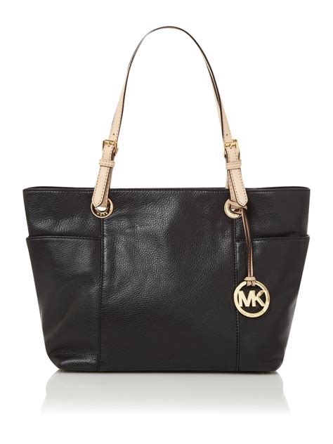 michael kors jet set item tz tote black|Michael Kors jet set luggage.